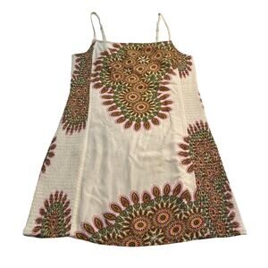 M1-9 RVCA ANP Kelsey Brookes Women's Mini Dress Mandala Motif Size S